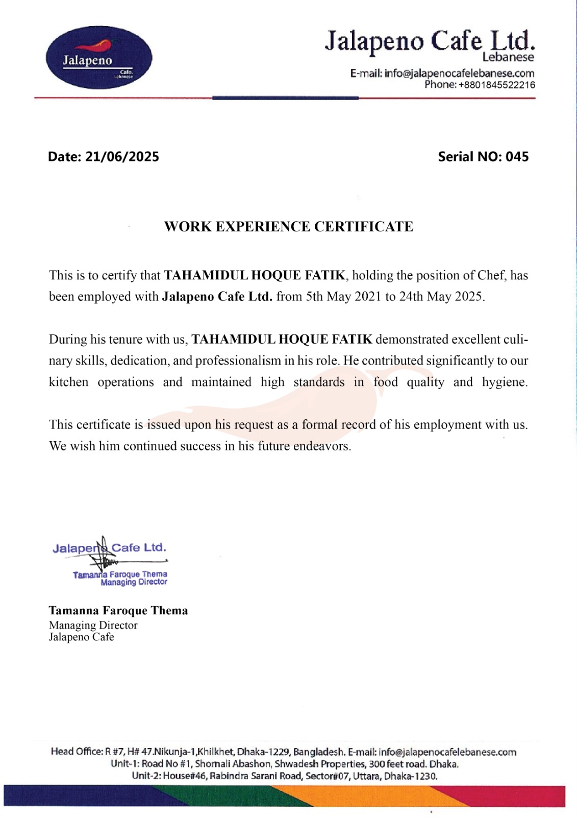Certificate 1